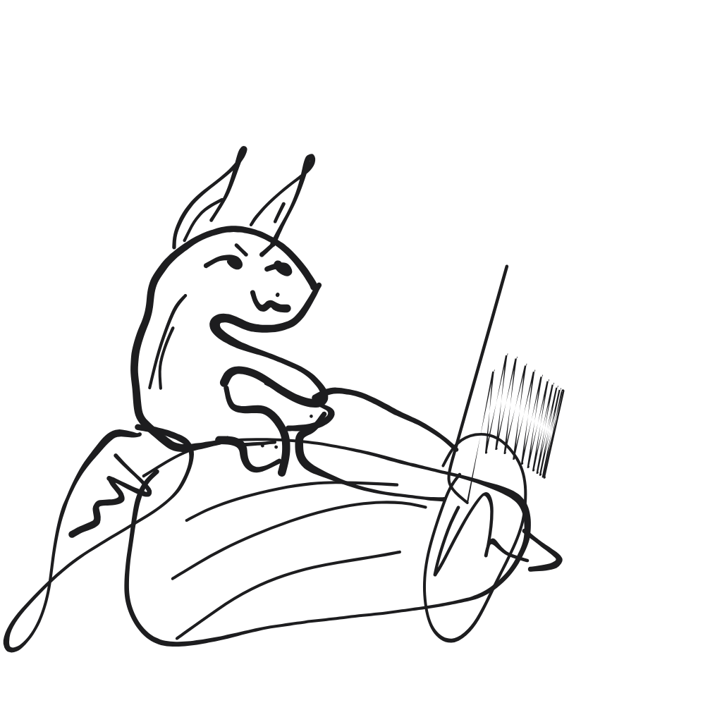“a raccoon raiding a trash can” drawn by Heron4128