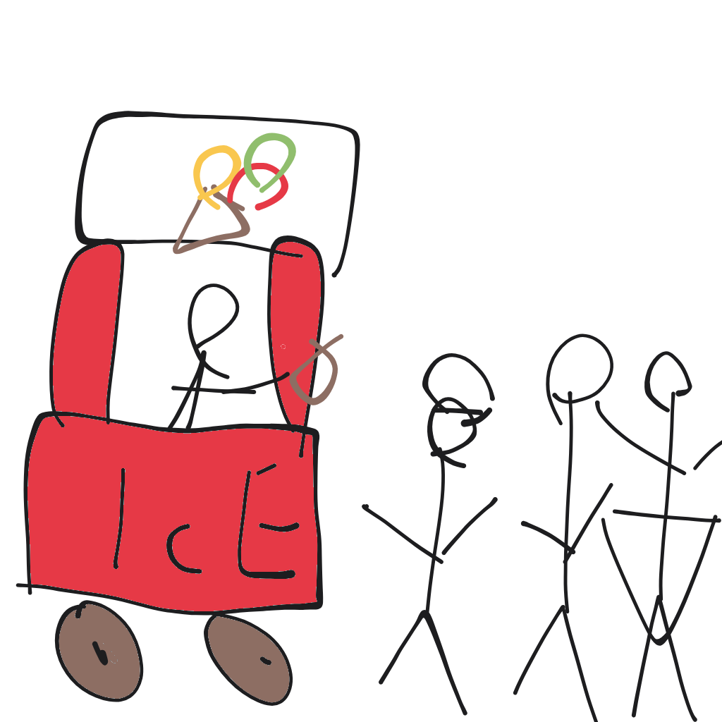“kids lined up at an ice cream truck” drawn by Fabian_Rembrandt