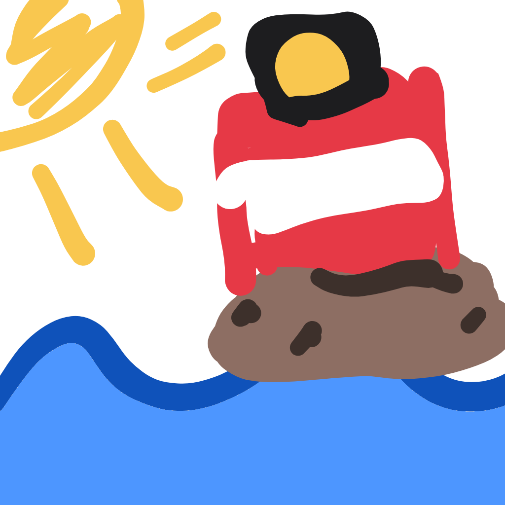 “a lighthouse by the sea” drawn by 10350253