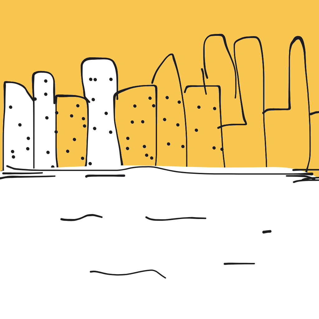 "a futuristic city skyline" drawn by @Lucy