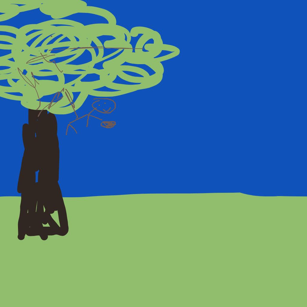 “a squirrel carrying a nut up a tree” drawn by Otter6361
