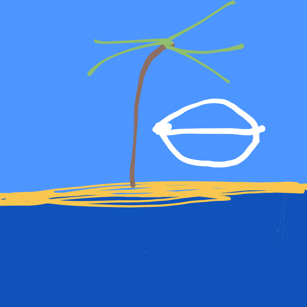 “a spiral seashell in the sand” drawn by ABGamer