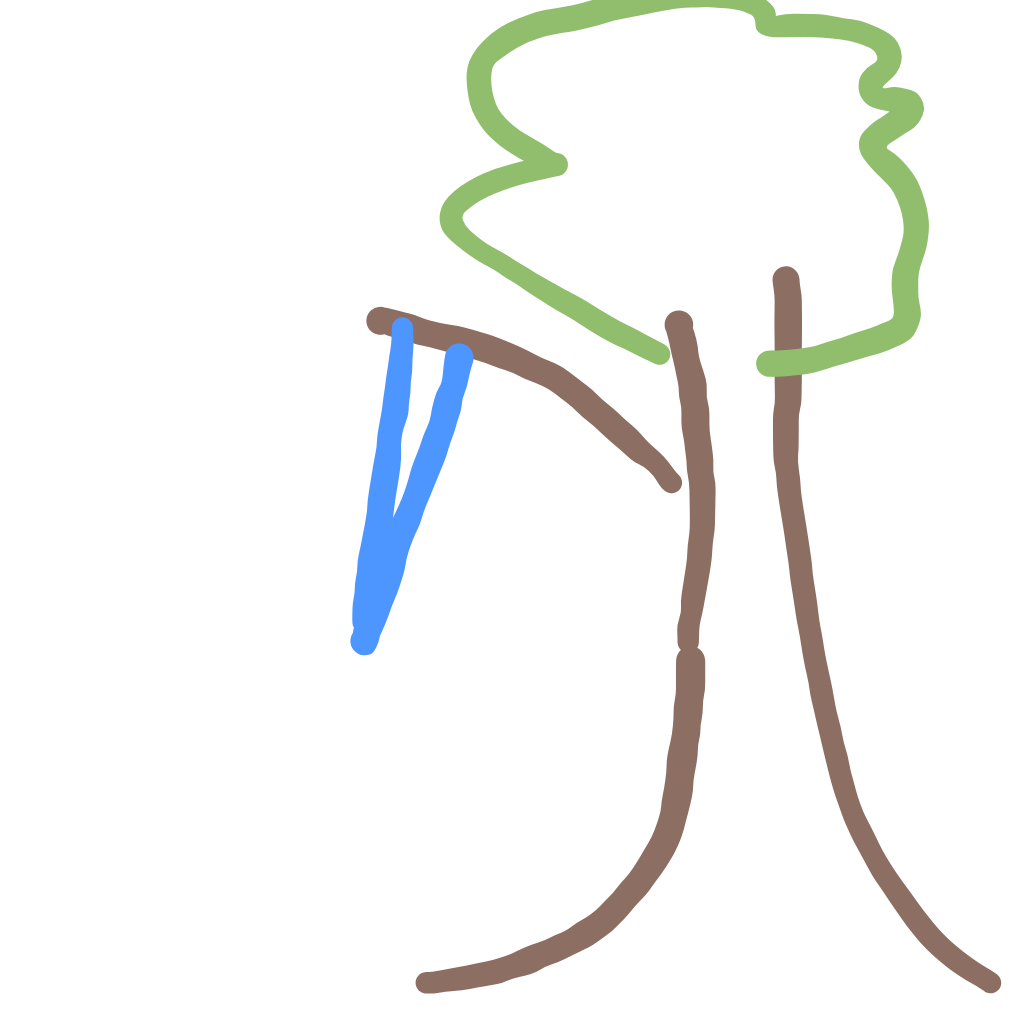 “icicles hanging from a branch” drawn by myst