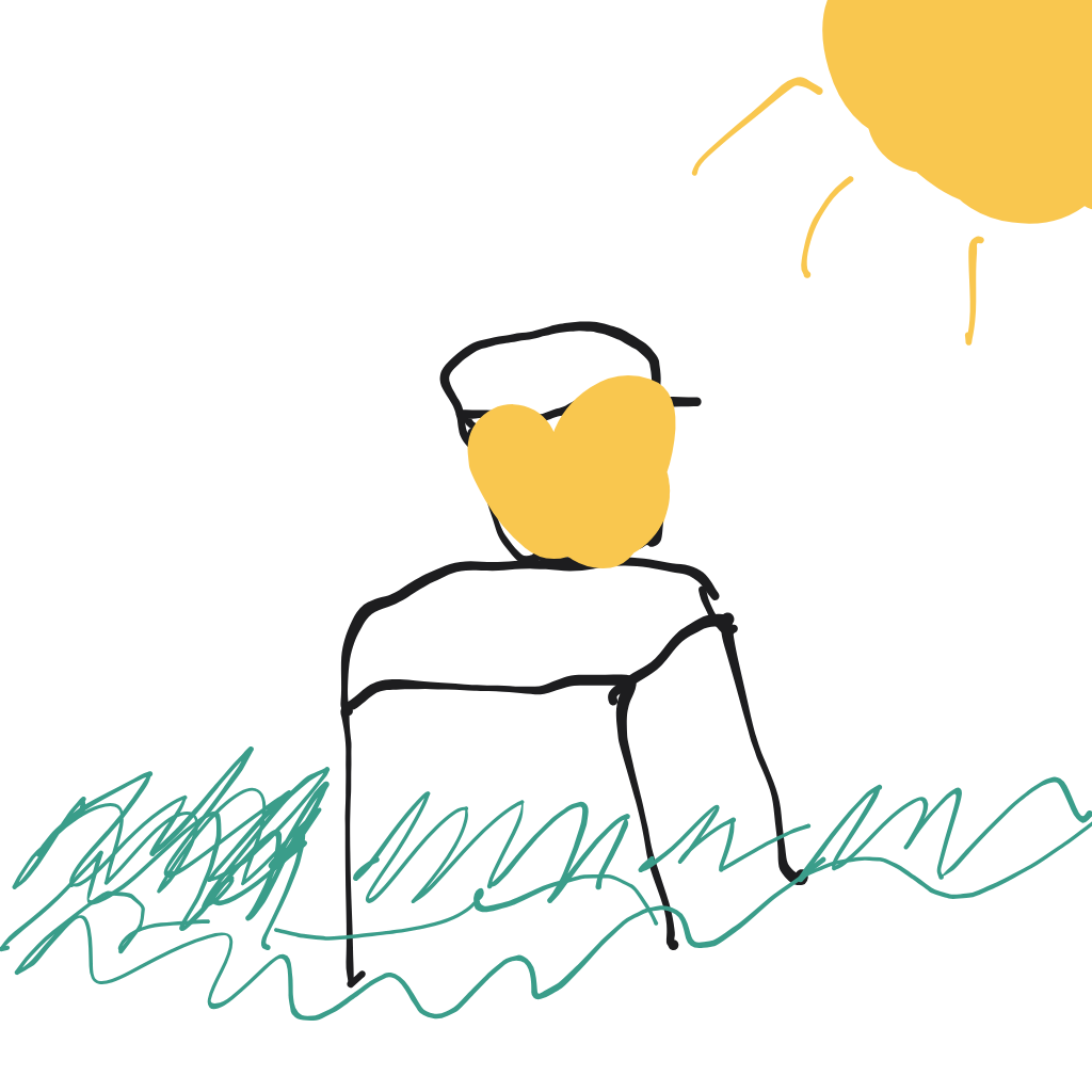 "a lemonade stand on a sunny day" drawn by @AliasE