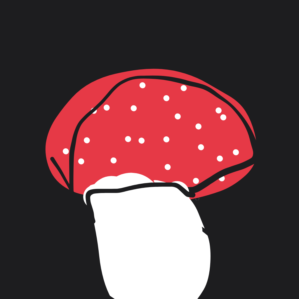 “a red mushroom with white spots” drawn by shsrviniooo