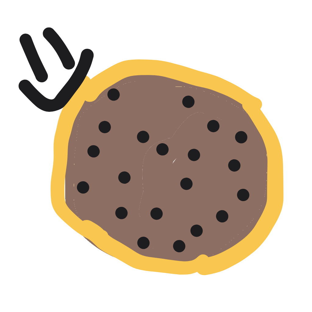 “a chocolate chip cookie” drawn by shsrviniooo