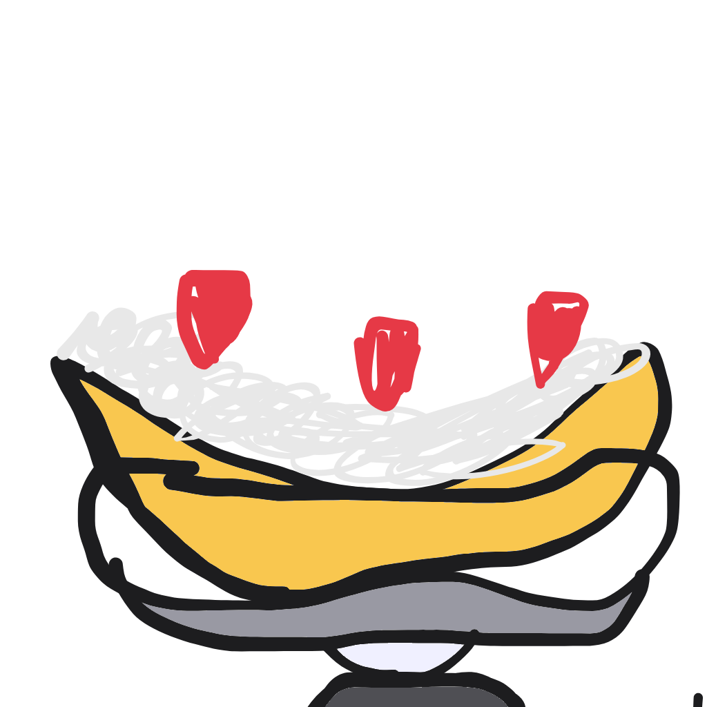 "a banana split with cherries" drawn by @Bison5779